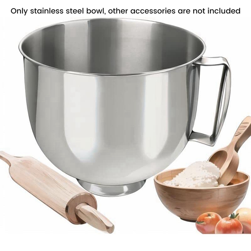 Kitchenaid Mixer Artisan 5Qt - A65T, bol mezclador de acero inoxidable
