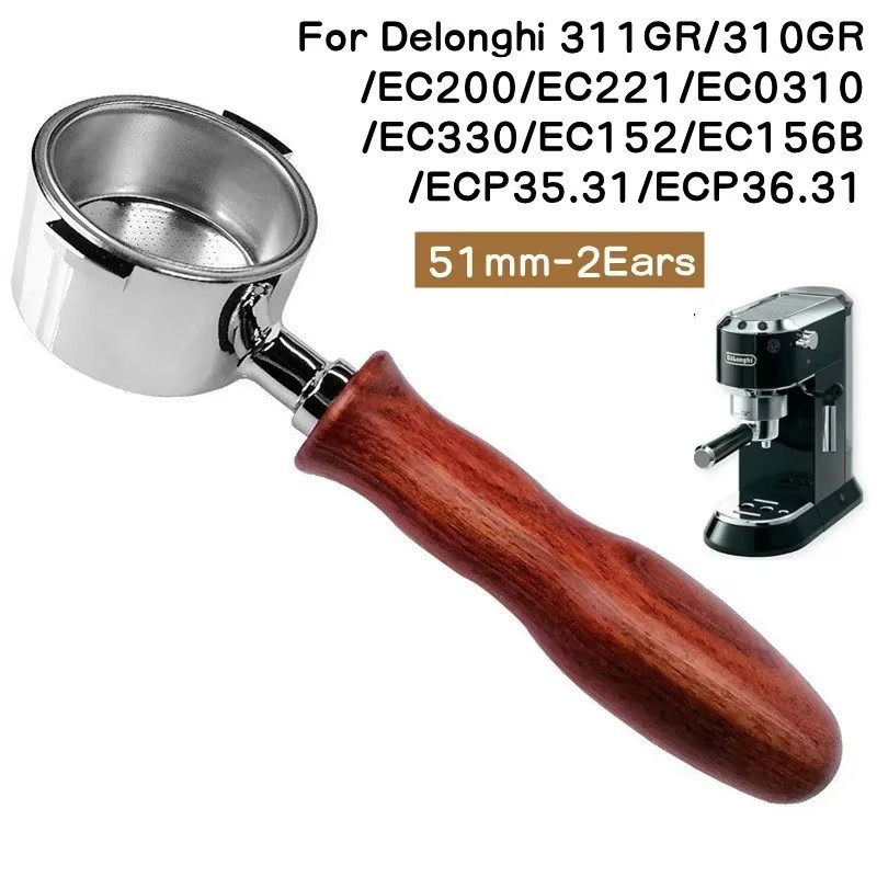 Portafiltro sin Fondo de 51 mm - Delonghi Espresso Magnifica reseña y precio